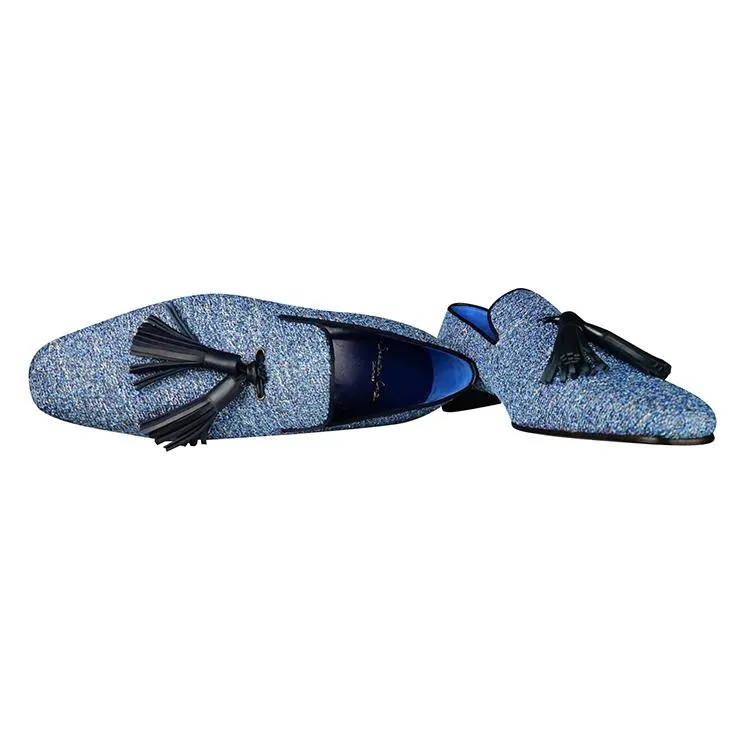 Cerulean Spazzola Tassel Loafer sold by Sebastian Cruz Couture product image thumbnail 4