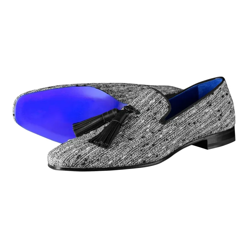 Tweed Legare Tassel Loafer sold by Sebastian Cruz Couture