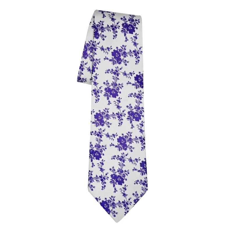 Purple Bianco Carnation Necktie sold by Sebastian Cruz Couture