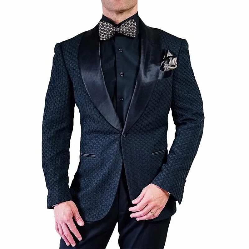 Zibellino Honeycomb Dinner Jacket sold by Sebastian Cruz Couture