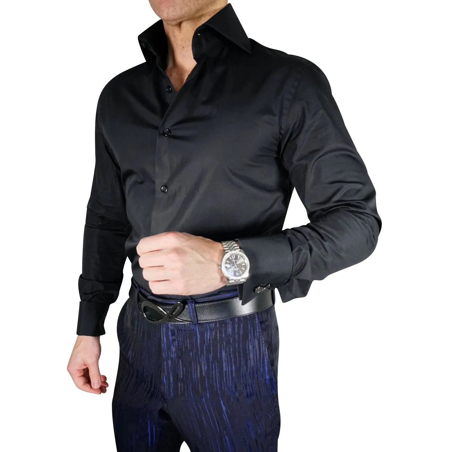 Black Dress Shirt sold by Sebastian Cruz Couture