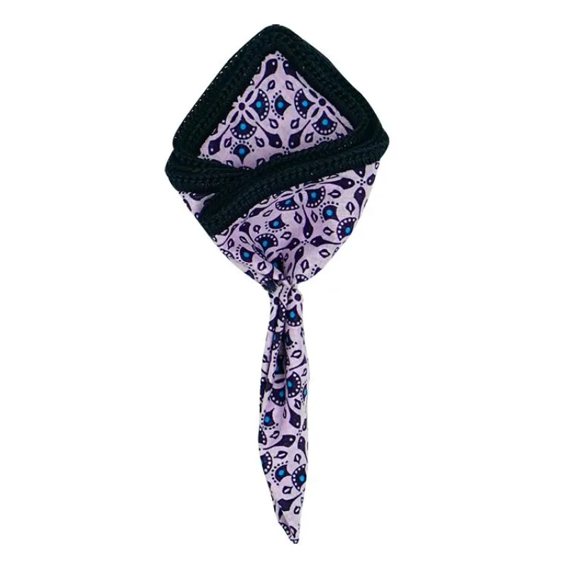 Persian Principe with Navy Blue Signature Border made by Sebastian Cruz Couture