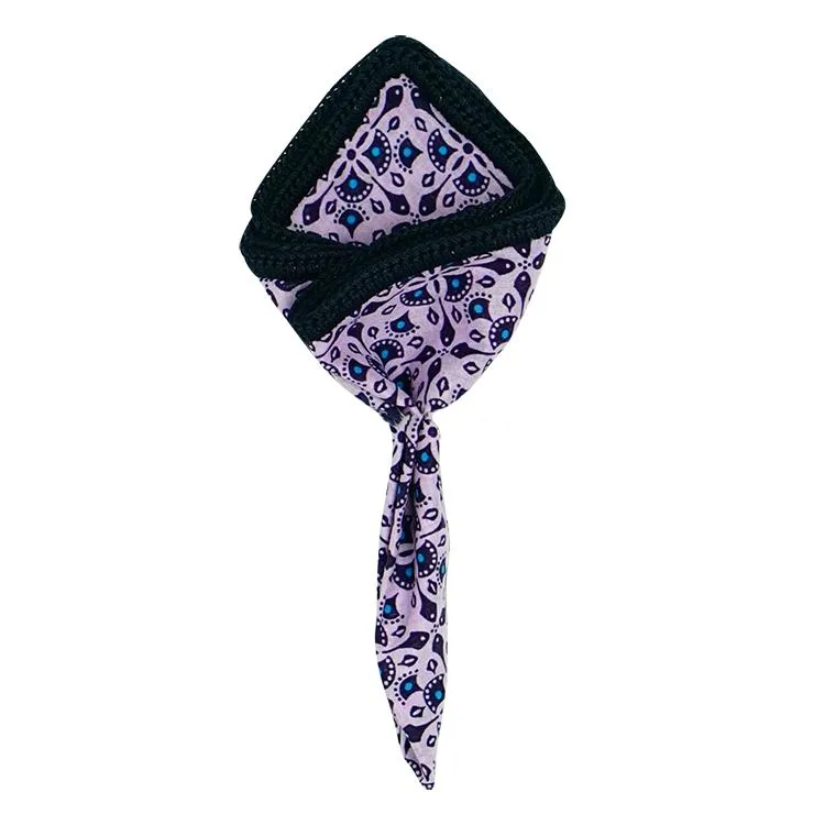 Persian Principe with Navy Blue Signature Border sold by Sebastian Cruz Couture