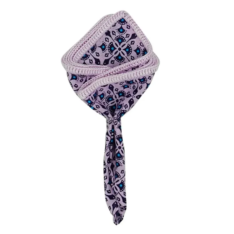 Persian Principe with Lavender Signature Border sold by Sebastian Cruz Couture