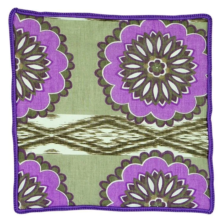 Orchid Geranio with Purple Signature Border sold by Sebastian Cruz Couture product image thumbnail 2