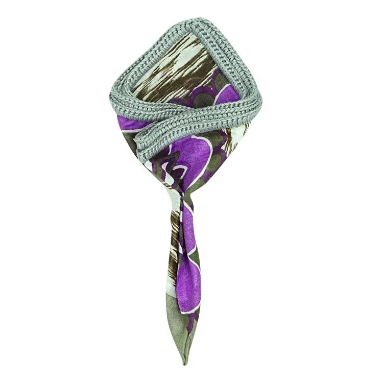 Orchid Geranio with Grey Signature Border sold by Sebastian Cruz Couture