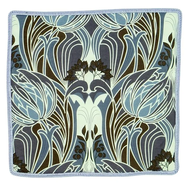 Aegean Tulipano with Sky Blue Signature Border sold by Sebastian Cruz Couture product image thumbnail 2