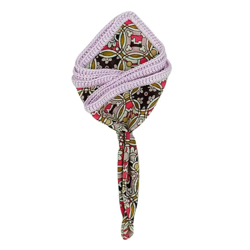 Taffy Talavera with Lavender Signature Border sold by Sebastian Cruz Couture