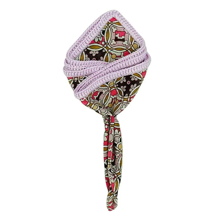 Taffy Talavera with Lavender Signature Border sold by Sebastian Cruz Couture