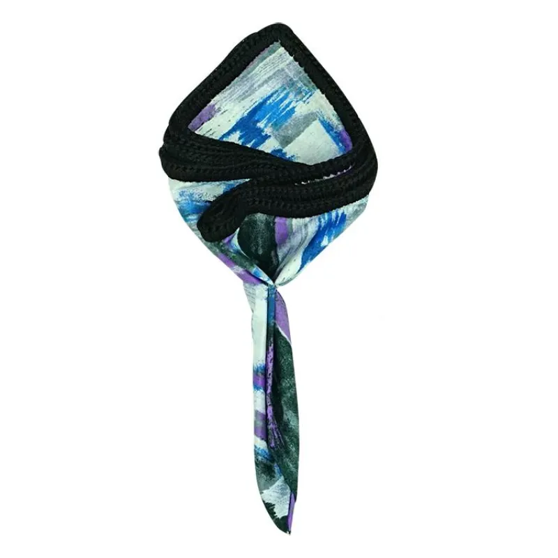 Iris Astratto with Black Signature Border sold by Sebastian Cruz Couture