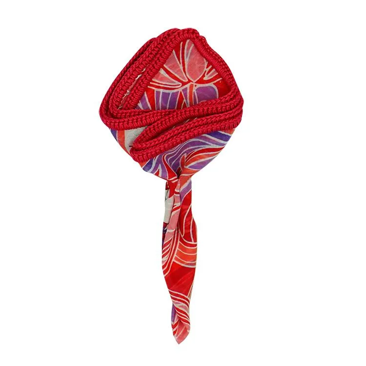 Rose Tulipano with Red Signature Border sold by Sebastian Cruz Couture