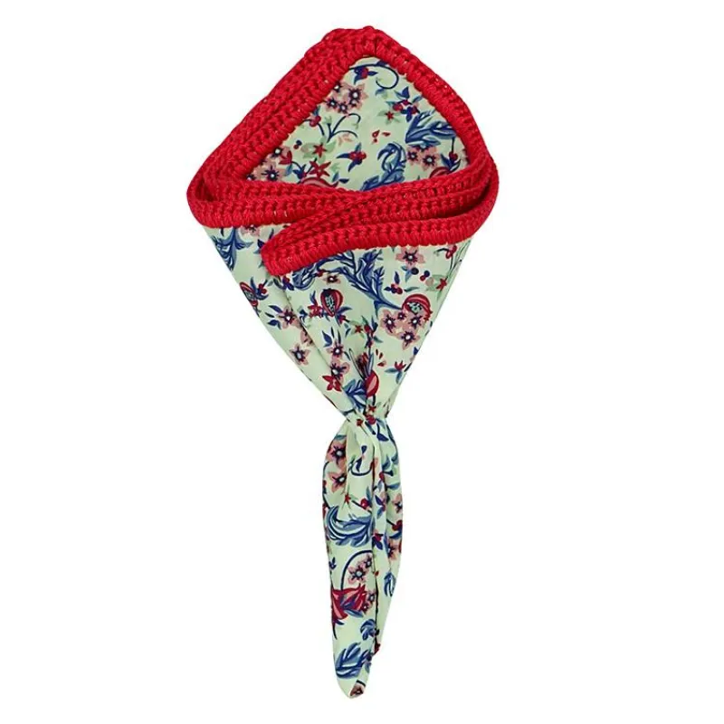 Granada Giardini with Red Signature Border sold by Sebastian Cruz Couture