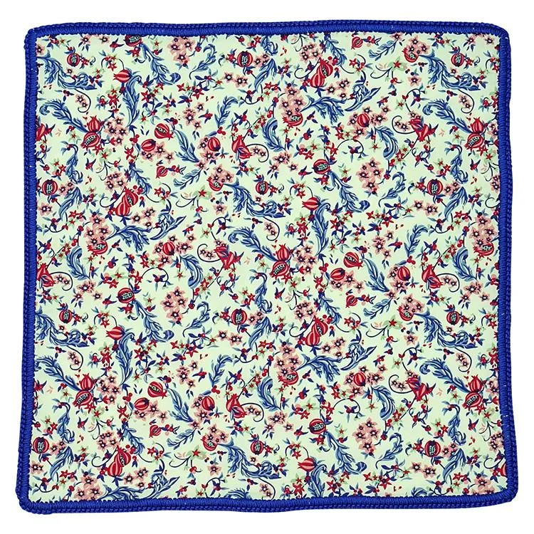 Granada Giardini with Royal Blue Signature Border sold by Sebastian Cruz Couture product image thumbnail 2