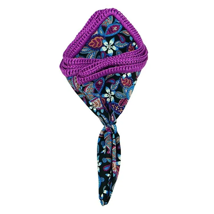 Concord Giglio with Purple Signature Border sold by Sebastian Cruz Couture