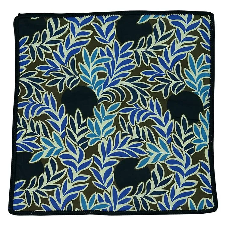 Palm Azzurri with Navy Blue Signature Border sold by Sebastian Cruz Couture product image thumbnail 2