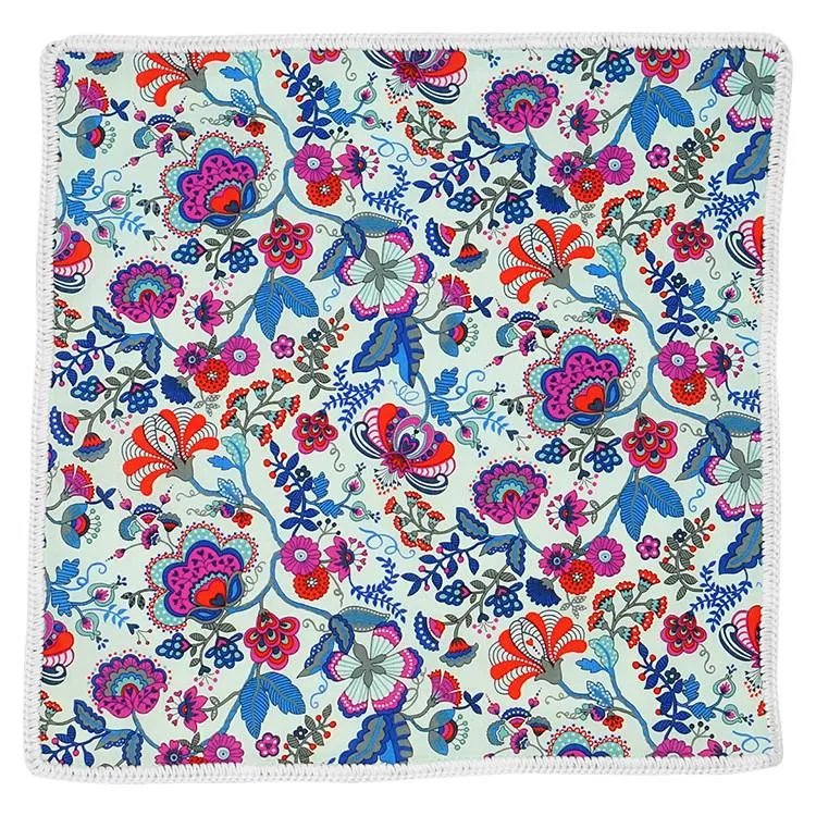 Oasis Fluorescente with White Signature Border sold by Sebastian Cruz Couture product image thumbnail 2