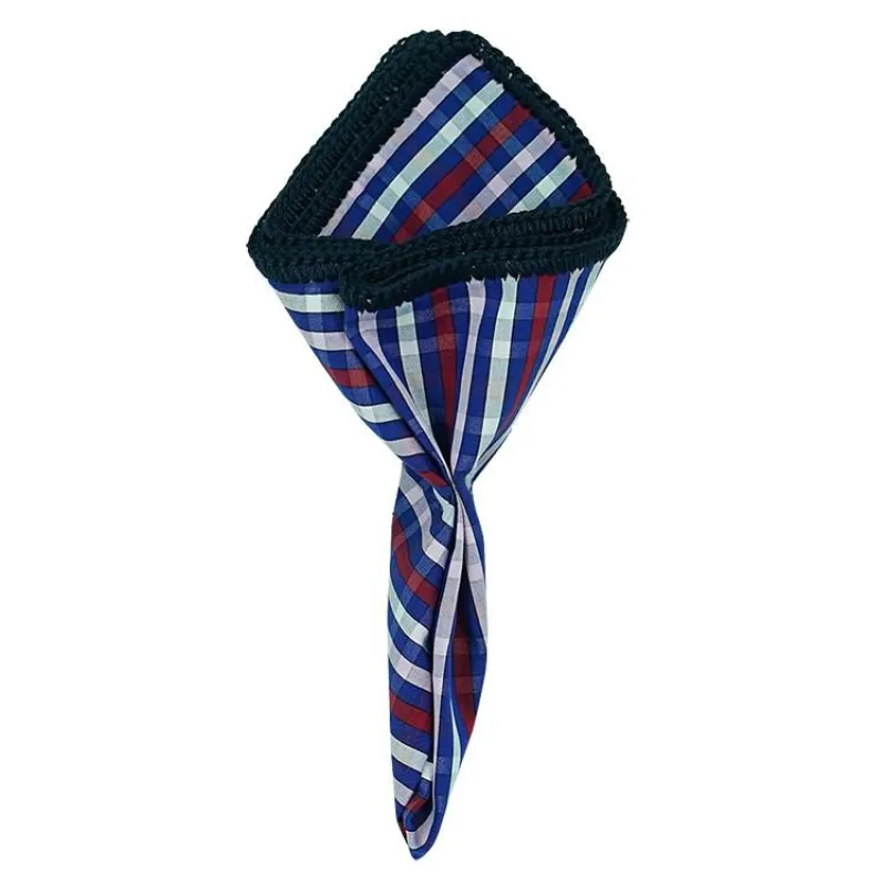 Dandy Americano with Navy Blue Signature Border sold by Sebastian Cruz Couture