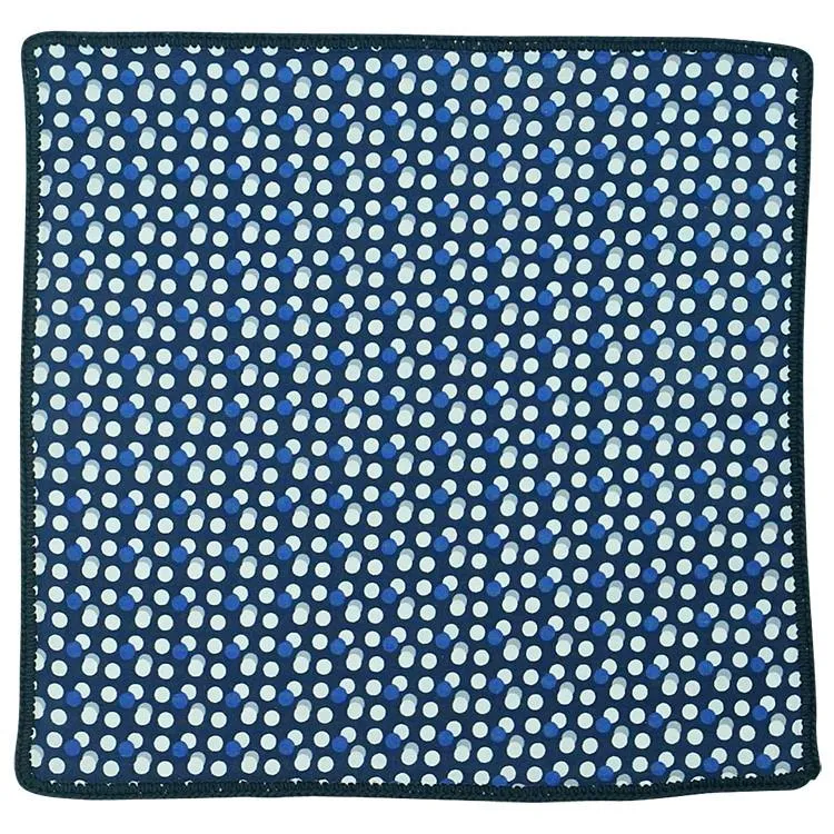 Blu Gocciolina with Navy Blue Signature Border sold by Sebastian Cruz Couture product image thumbnail 2