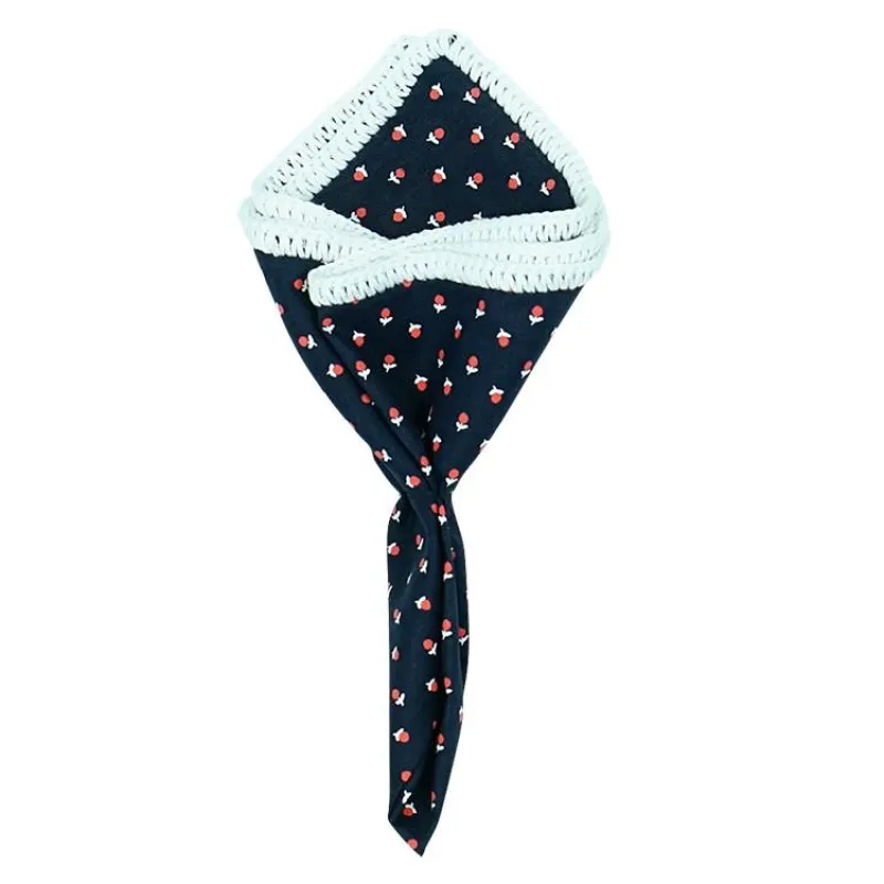 Navy Fragile with White Signature Border sold by Sebastian Cruz Couture