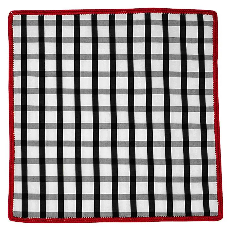 Nero Scacceria with Red Signature Border sold by Sebastian Cruz Couture product image thumbnail 2