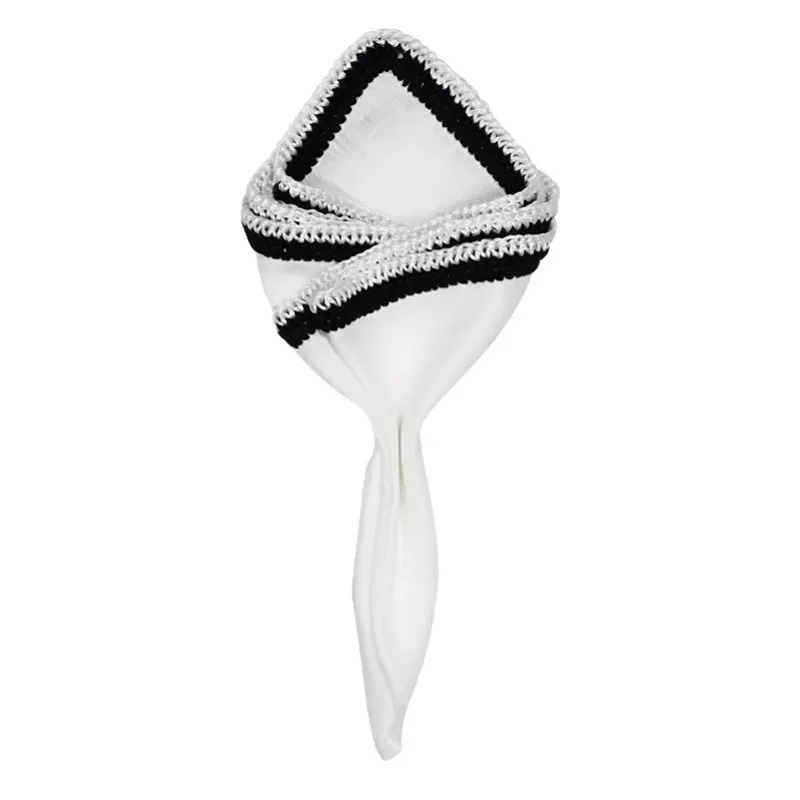 White Nieve With Black & White Snow Flake Signature Border sold by Sebastian Cruz Couture