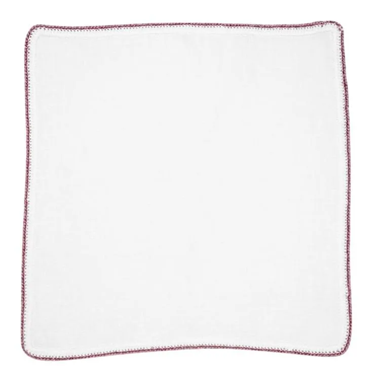 White Nieve With Malva Flake Signature Border sold by Sebastian Cruz Couture product image thumbnail 2