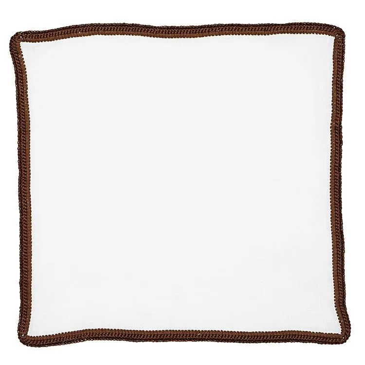 White Nieve With Chocolate Diamond Flake Signature Border sold by Sebastian Cruz Couture product image thumbnail 2