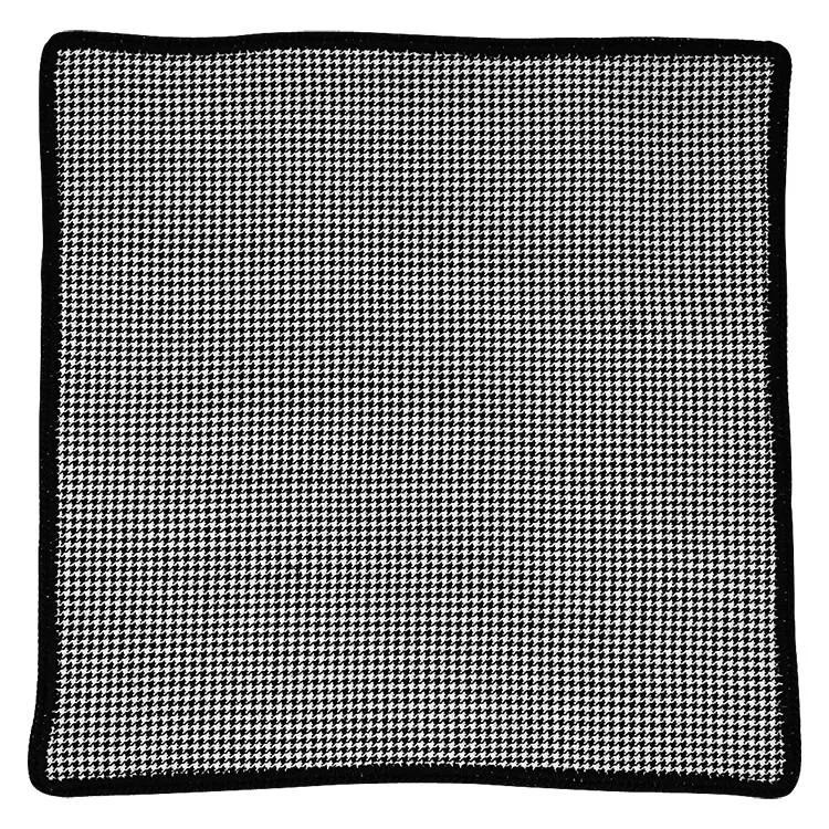 Houndstooth Cachemire with Black Signature Border sold by Sebastian Cruz Couture product image thumbnail 2