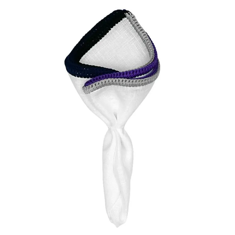 White Nieve with Sensazionale Signature Border sold by Sebastian Cruz Couture