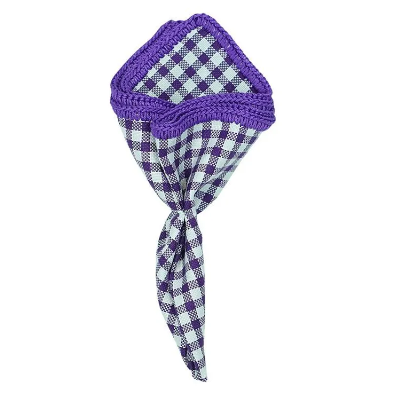 Violet Percalle with Purple Signature Border sold by Sebastian Cruz Couture