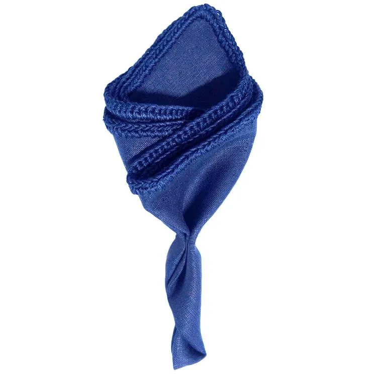 Navy Scuro with Navy Blue Signature Border sold by Sebastian Cruz Couture