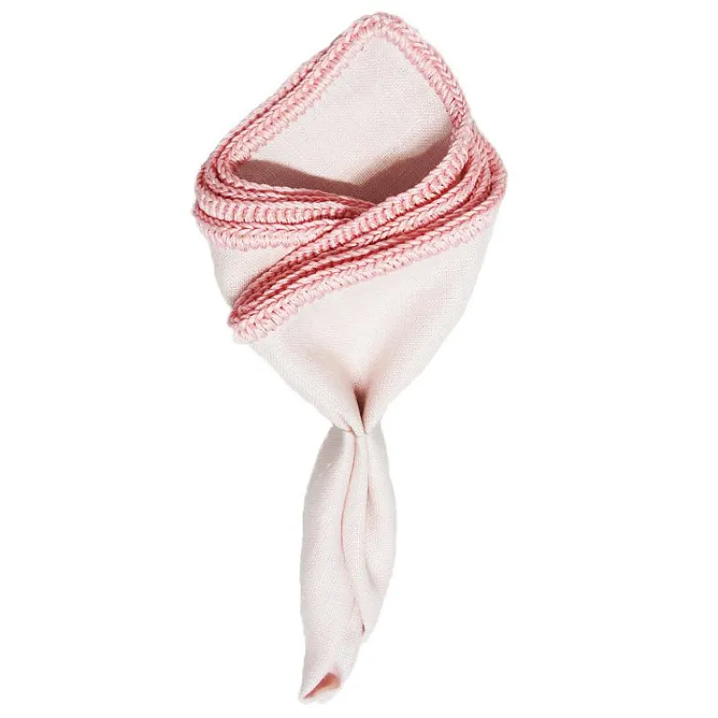 Pale Rosa with Pink Signature Border sold by Sebastian Cruz Couture