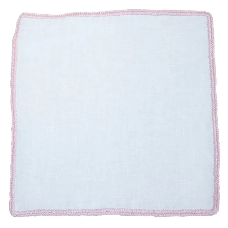 White Nieve with Pink Signature Borders sold by Sebastian Cruz Couture product image thumbnail 2