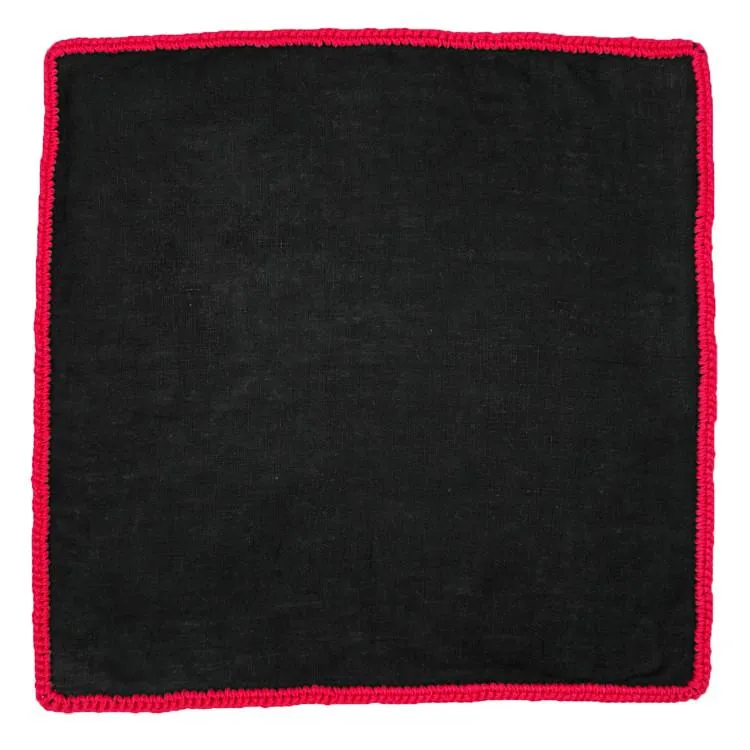 Black Raso with Red Signature Border sold by Sebastian Cruz Couture product image thumbnail 2