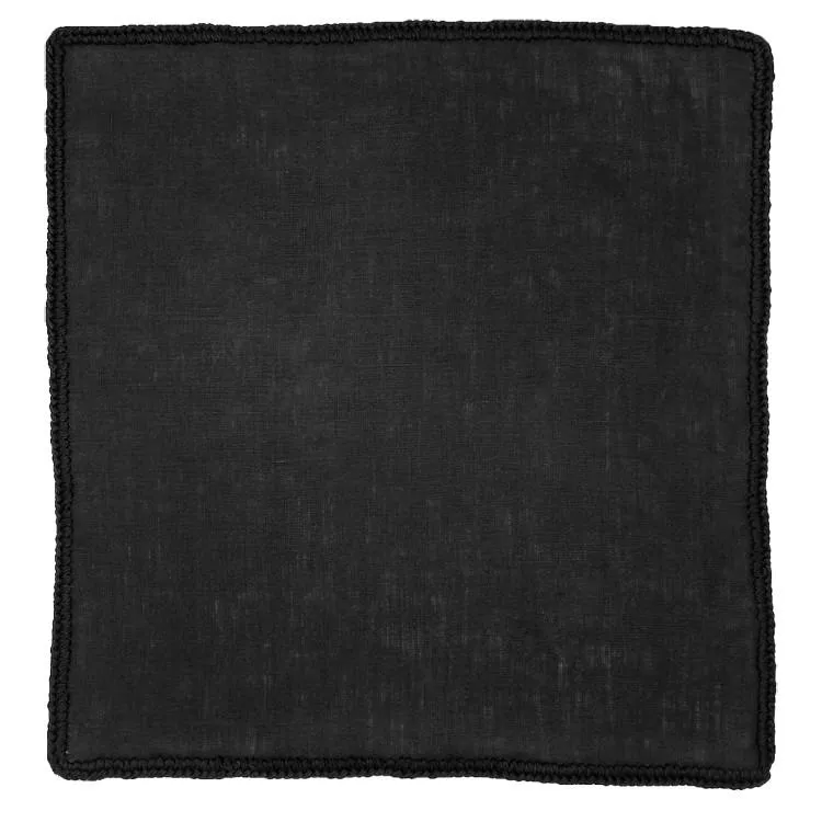 Black Raso with Black Signature Border sold by Sebastian Cruz Couture product image thumbnail 2