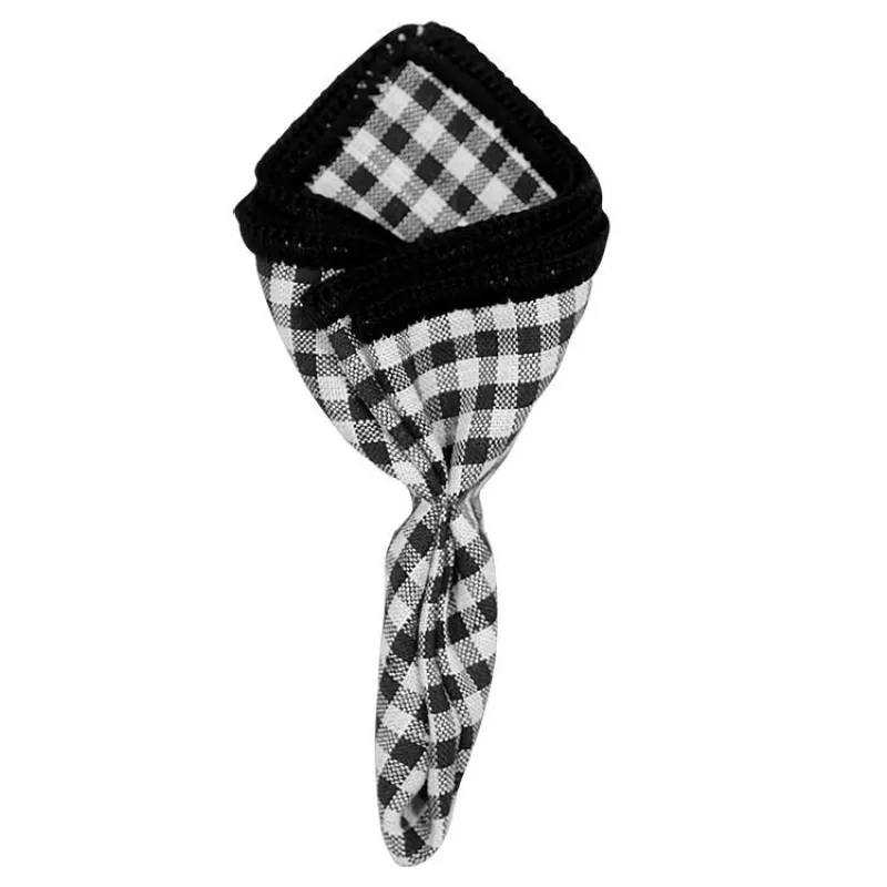 Tartan Navy Grano with Black Signature Border sold by Sebastian Cruz Couture