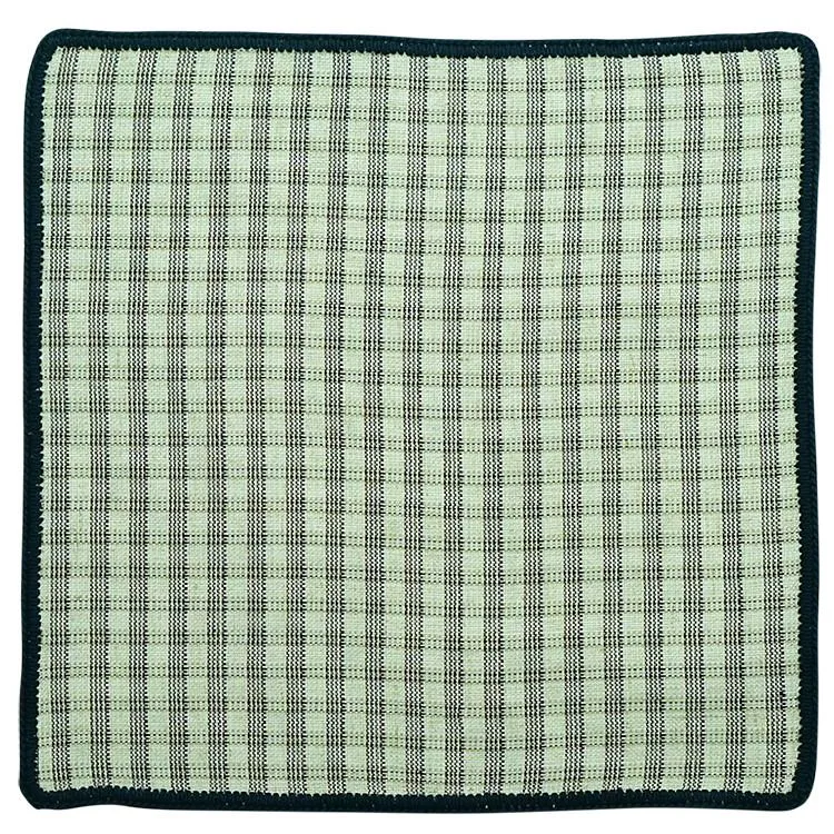 Angelo Cremisi with Navy Blue Signature Border sold by Sebastian Cruz Couture product image thumbnail 2