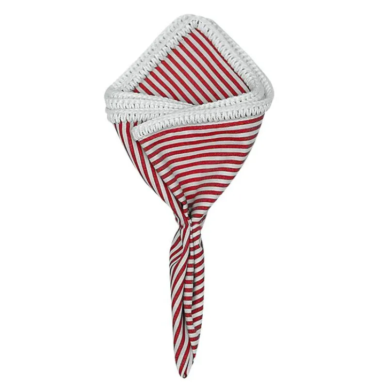 Red Nautico with White Signature Border sold by Sebastian Cruz Couture