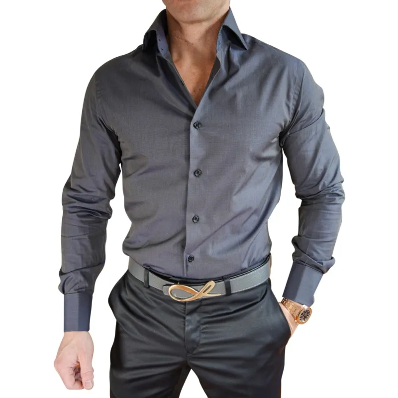 Burnt Ash Dress Shirt @ The Vault sold by Sebastian Cruz Couture