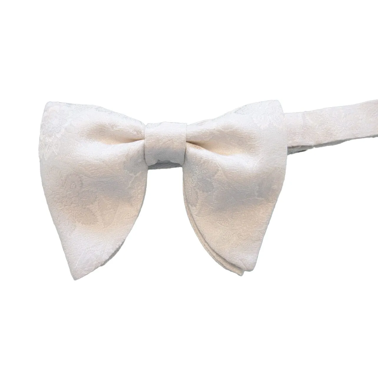 Vanilla Floreale Jumbo Pre Tied Butterfly Bow Tie sold by Sebastian Cruz Couture