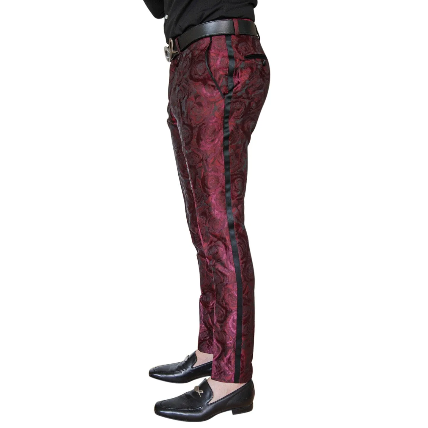 Garnet Rosa Tuxedo Trousers @ The Vault sold by Sebastian Cruz Couture product image thumbnail 3