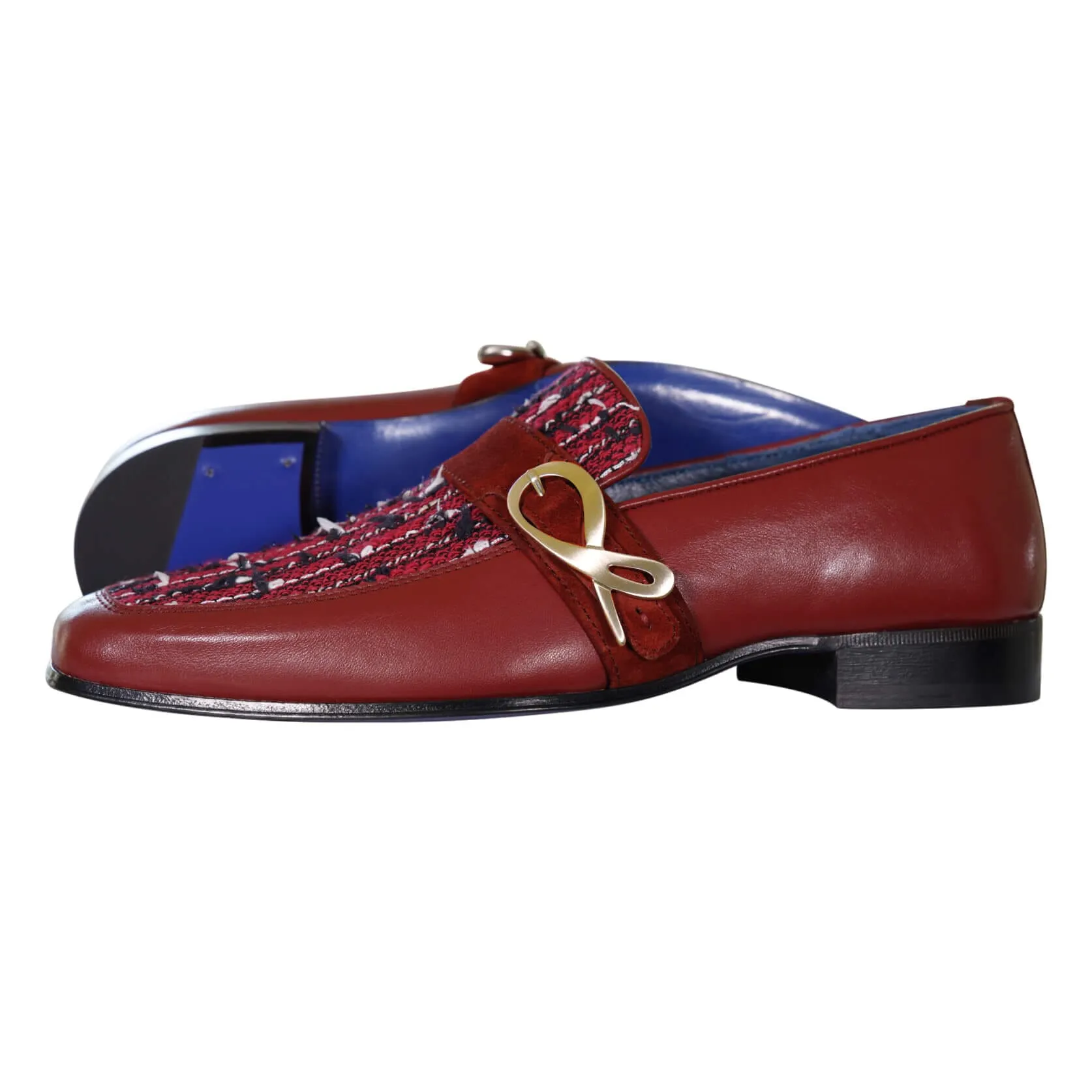 Ruby Boucle Yellow Gold Monk Loafer sold by Sebastian Cruz Couture product image thumbnail 2
