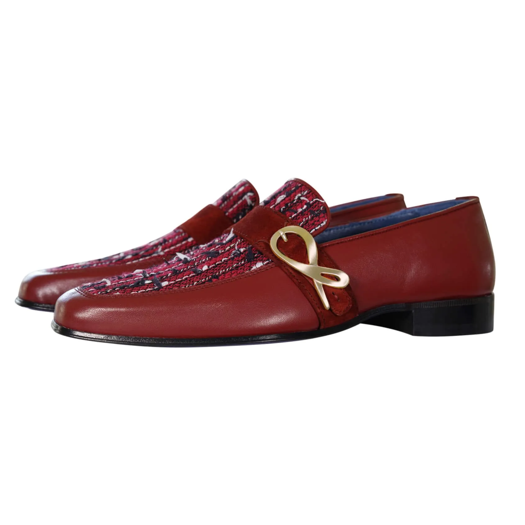Ruby Boucle Yellow Gold Monk Loafer sold by Sebastian Cruz Couture product image thumbnail 3