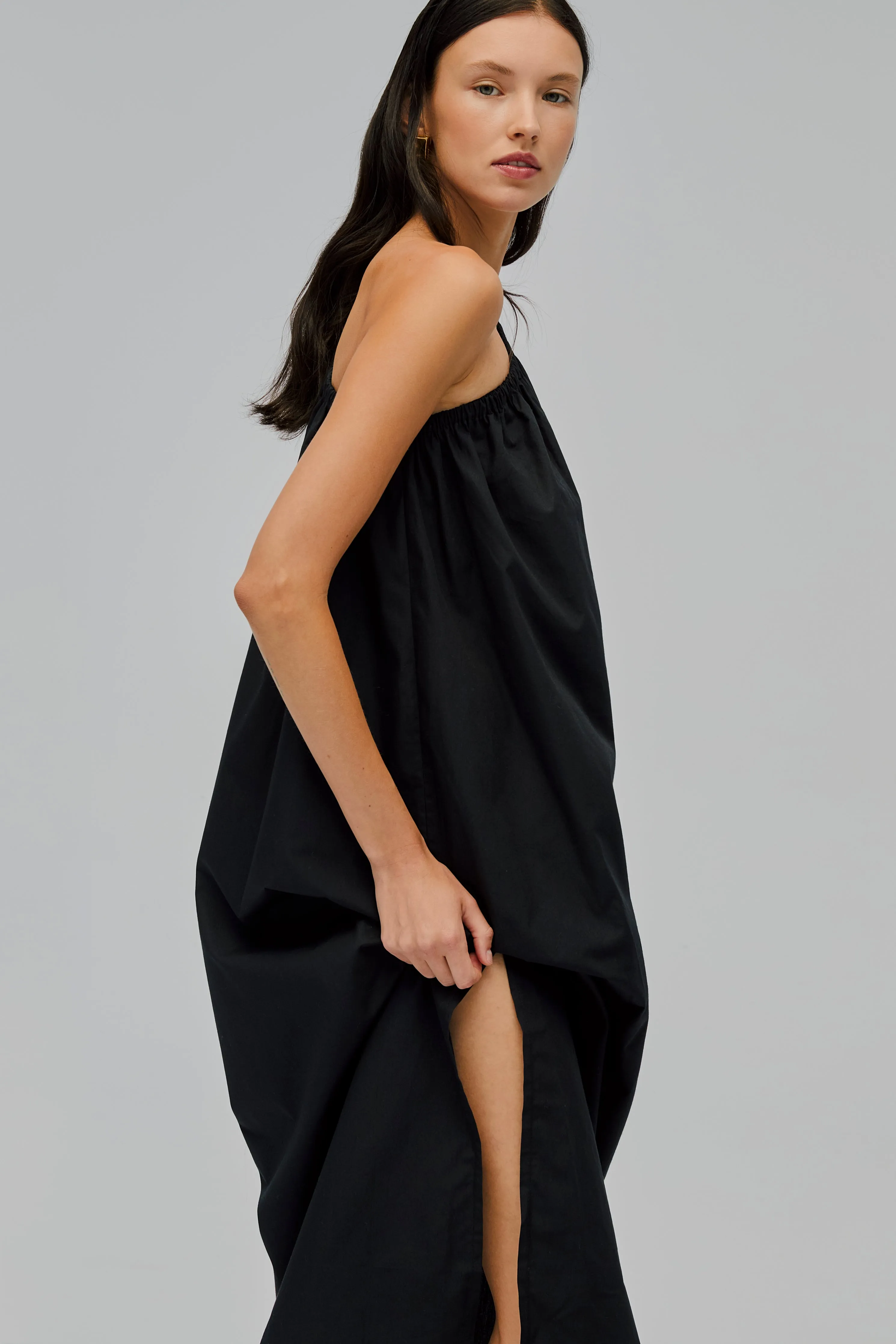 Gaia Cotton Midi Dress in Black sold by Sleeper product image thumbnail 4