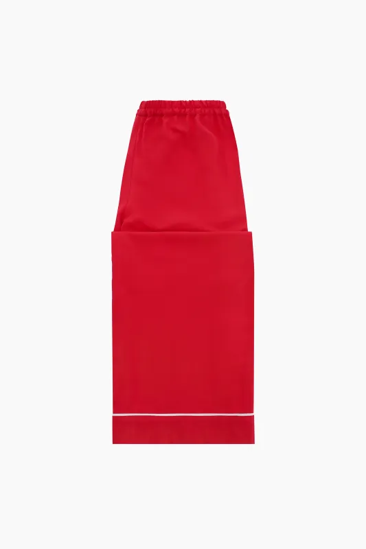 Finnegan Unisex Pajama Pants in Red made by Sleeper