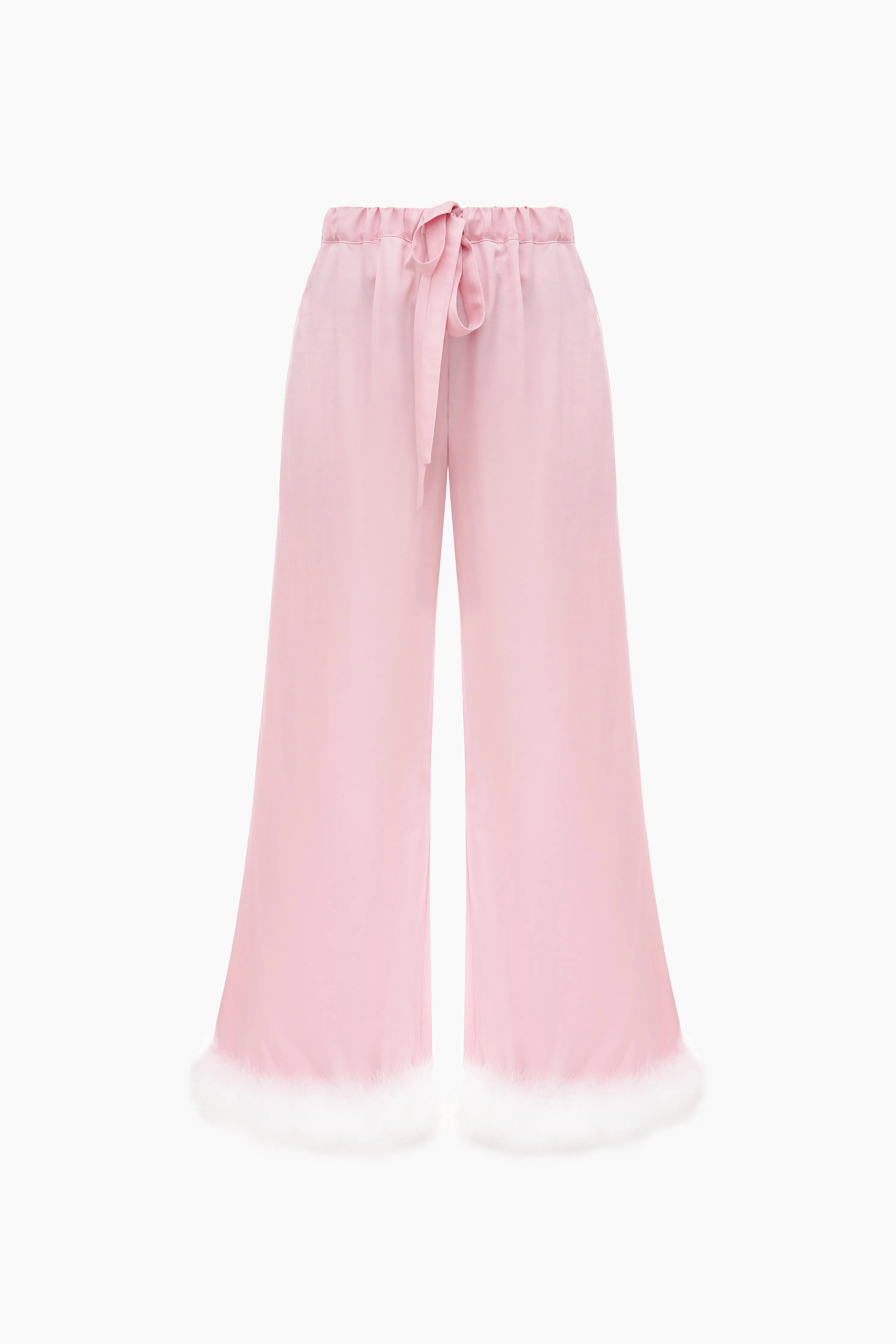 Bisou Bisou Pants with Feathers in Pink sold by Sleeper