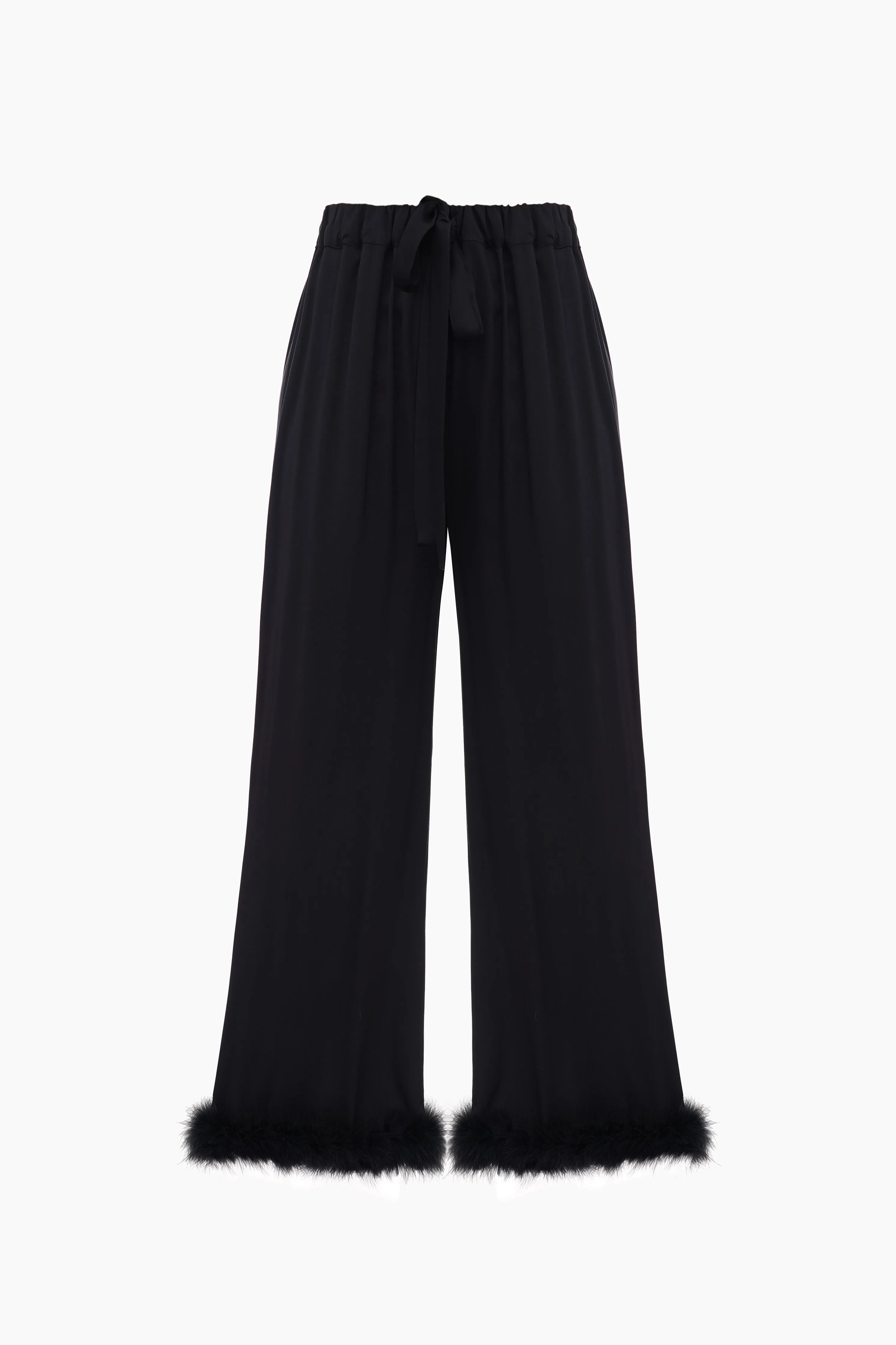 Bisou Bisou Pants with Feathers in Black sold by Sleeper