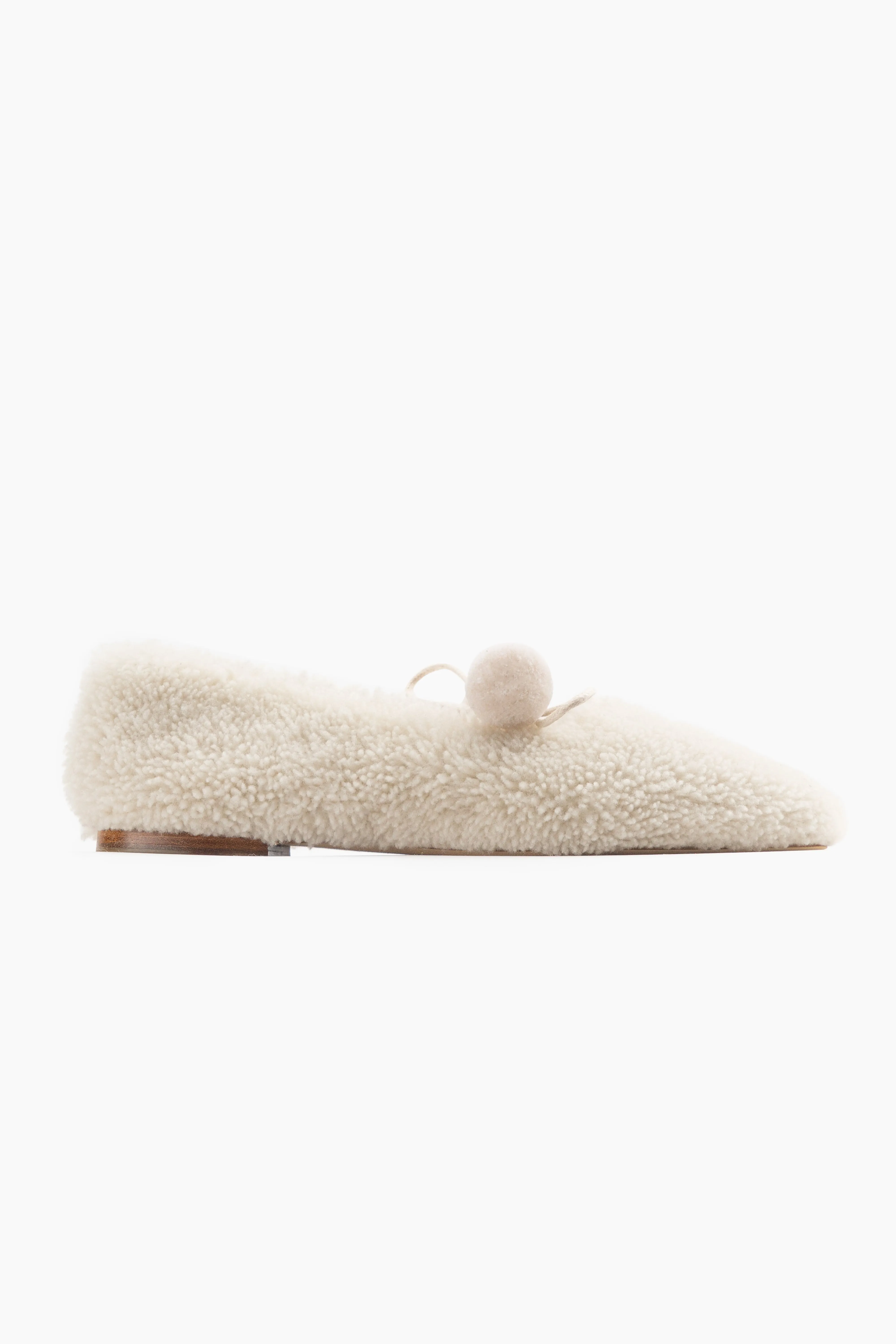 Lulu Shearling Slippers in Cream sold by Sleeper product image thumbnail 2