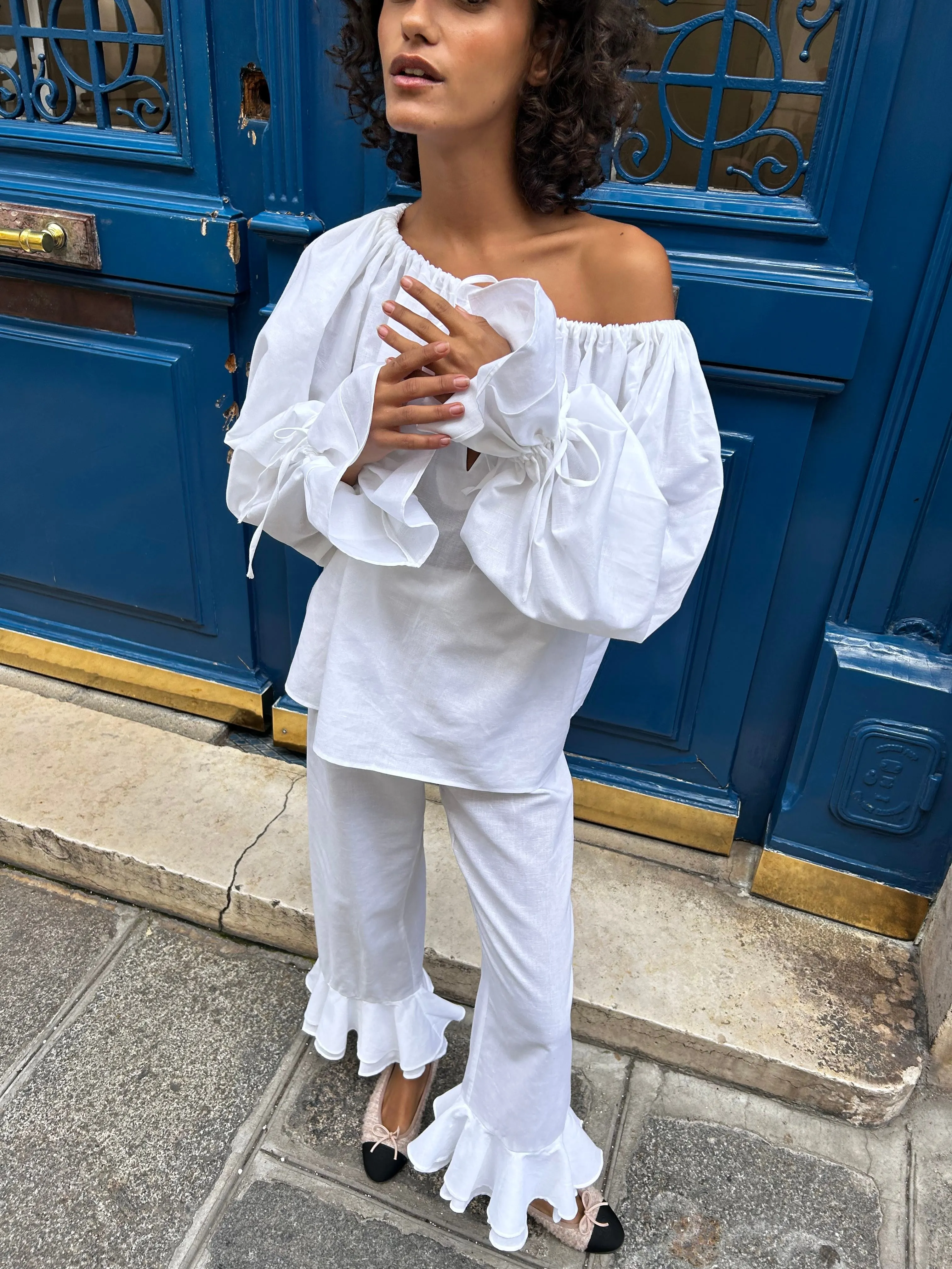 Cha-Cha Lounge Pants in Milk sold by Sleeper