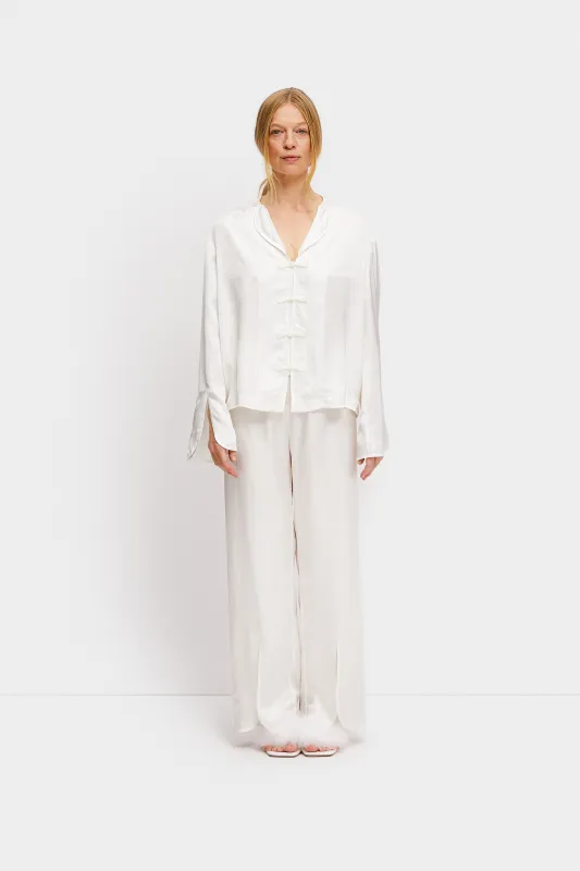 Louis Pajamas Set with Pants in White sold by Sleeper